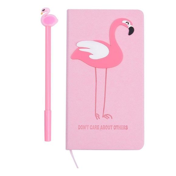 Other - Pink Flamingo Pattern Journal with Stencil Set